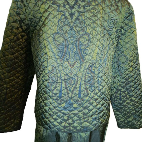 ❤️ 4/$20 I-Lyse Hart skirt & jacket set outfit Size 14 Slight iridescence - Picture 10 of 14